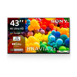 Sony 108 cm (43) BRAVIA 2 II 4K Ultra HD Smart LED Google TV K-43S22M2 (Black)