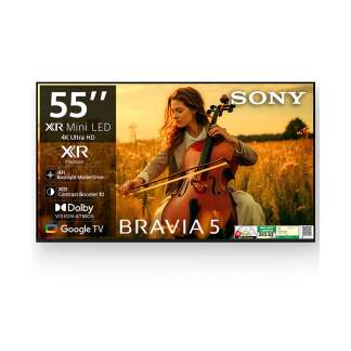 Sony 139 cm (55) BRAVIA 5 4K Ultra HD AI Technology Smart Mini LED Google TV K-55XR55A (Black)