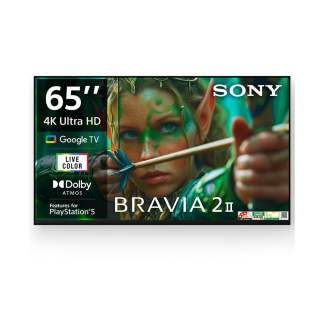 Sony 164 cm (65) BRAVIA 2 II 4K Ultra HD Smart LED Google TV K-65S25M2 (Black)