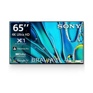 Sony 164 cm (65) BRAVIA 3 4K Ultra HD Smart LED Google TV K-65S30 (Black)