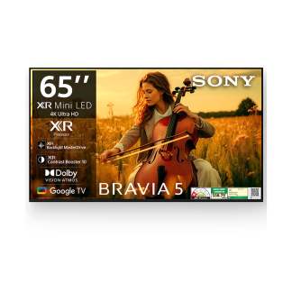 Sony 164 cm (65) BRAVIA 5 4K Ultra HD AI Technology Smart Mini LED Google TV K-65XR55A (Black)