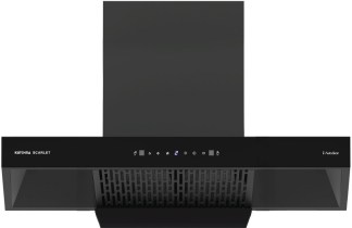 Kutchina Chimney Scarlet 90cm 1400 m3/hr T-Shape Filterless Auto Clean Touch, Wave Sensor