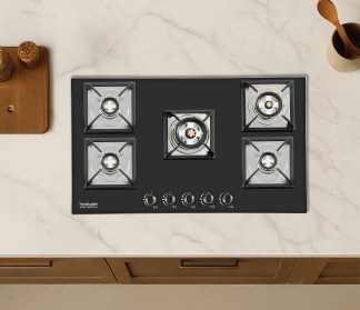 Hindware Built-in Gas Hob Diva Plus 5 Burner 87cm Auto Ignition