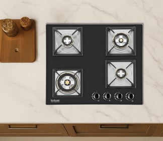 Hindware Built-in Gas Hob Flora Plus 4 Burner 60cm Auto Ignition