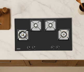 Hindware Built-in Gas Hob Andrea 4 Burner 90cm Auto Ignition