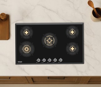 Hindware Built-in Gas Hob Camelia 5 Burner 86cm Auto Ignition