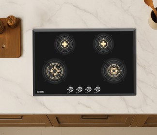 Hindware Built-in Gas Hob Adonia 4 Burner 80cm Auto Ignition