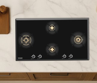 Hindware Built-in Gas Hob Valeria 4 Burner 90cm Auto Ignition