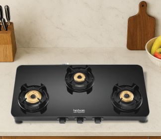 Hindware Alverio 3 Burner Glass Top Gas Stove