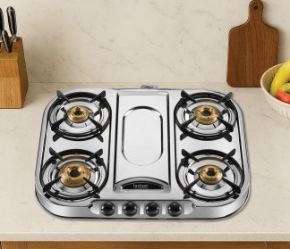 Hindware Festo 4 Burner Stainless Steel Gas Stove