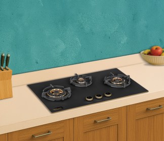 Hindware Built-in Gas Hob Ivana 3 Burner 75cm Auto Ignition