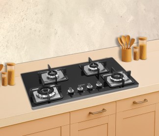 Hindware Built-in Gas Hob Rosia Plus 4 Burner 76cm Auto Ignition