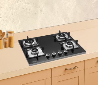 Hindware Built-in Gas Hob Rosia Plus 4 Burner 65cm Auto Ignition