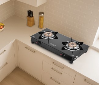 Hindware Pioneer 2 Burner Glass Top Gas Stove