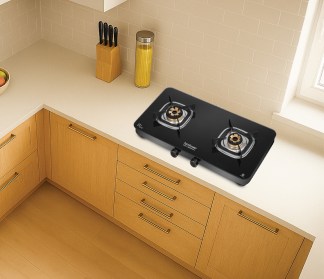 Hindware Apex 2 Burner Glass Top Gas Stove Auto Ignition