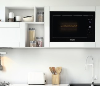 Hindware Built-in Microwave Carlo Black 31 L Convection 6 Auto Cook Menus Soft Touch Control