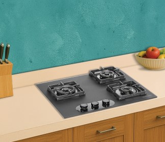 Hindware Built-in Gas Hob Ilaria 3 Burner 60cm Auto Ignition