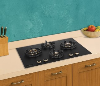 Hindware Built-in Gas Hob Ivana Pro 4 Burner 78cm Auto Ignition
