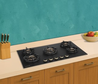 Hindware Built-in Gas Hob Ivana Pro 5 Burner 86cm Auto Ignition