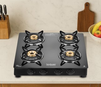 Hindware Miracle DX 4 Burner Glass Top Gas Stove