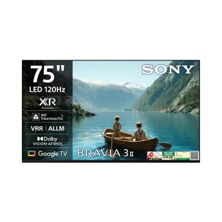 Sony 189 cm (75 inches) BRAVIA 3II AI XR Powered 4K 120HZ Ultra HD Smart LED Google TV K-75XR35M2 (Black)