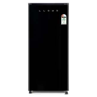 Lloyd Direct Cool Refrigerator GLDG202AGBCF (185 Ltrs, 2 Star, Glass Black)