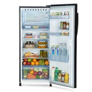 Lloyd Direct Cool Refrigerator GLDG213DMBAI (195 Ltrs, 3 Star, Metallic Black)