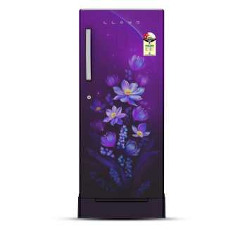 Lloyd Direct Cool Refrigerator GLDG242AOPDF (216 Ltrs, 2 Star, Ornate Purple)