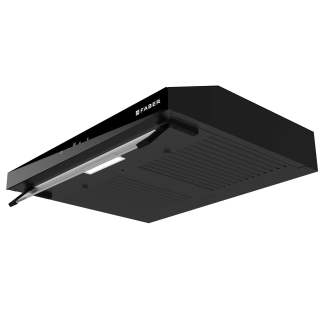 Faber Chimney Ruby TC BK IN 60cm 1000 m3/hr Straight Line Chimney Filterless