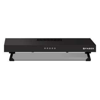 Faber Chimney Ruby PB BK IN 60cm 1000 m3/hr Straight Line Chimney Filterless