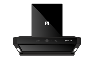 Faber Chimney Apollo FL BLDC HC BK IN 75cm 1600 m3/hr T-Shape Chimney Filterless Auto Clean