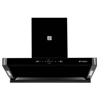 Faber Chimney Apollo FL BLDC HC BK IN 90cm 1600 m3/hr T-Shape Chimney Filterless Auto Clean