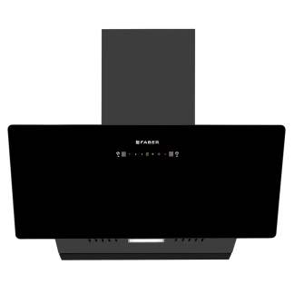 Faber Chimney Allure 3D BLDC HC SC FL BK IN 75cm 1500 m3/hr Slant Chimney Filterless Auto Clean