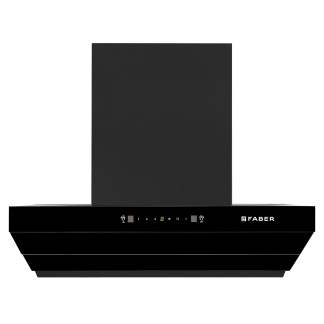Faber Chimney Artemis IN HC SC FL BK 90cm 1200 m3/hr Slant Chimney Filterless Auto Clean