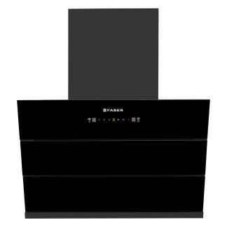 Faber Chimney Aries XL FL HC SC BK IN 75cm 1400 m3/hr Slant Chimney Filterless Auto Clean