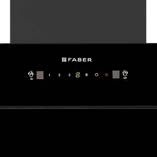 Faber Chimney Aries XL FL HC SC BK IN 60cm 1400 m3/hr Slant Chimney Filterless Auto Clean