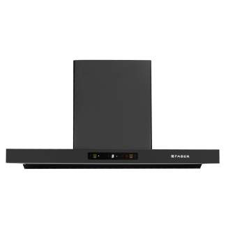 Faber Chimney Charm BLDC IND HC SC FL BK 90cm 1500 m3/hr T-Shape Chimney Filterless Auto Clean