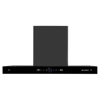 Faber Chimney Dazzle BLDC Inhc SC FL BK 90cm 1500 m3/hr T-Shape Chimney Filterless Auto Clean