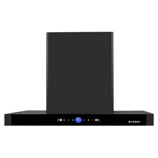 Faber Chimney Bloom BLDC SC FL BK IN 90cm 1500 m3/hr Island Chimney Filterless