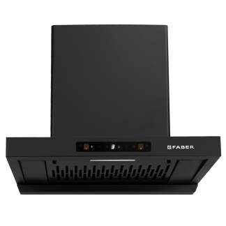 Faber Chimney Charm BLDC IND HC SC FL BK 60cm 1500 m3/hr T-Shape Chimney Filterless Auto Clean