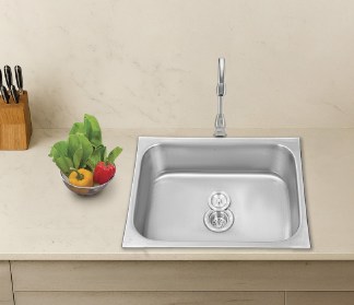 Hindware Pressed Kitchen Sink 512452 (18x16x8 in)