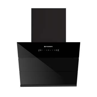Faber Chimney Glory BLDC FL SC HC BK IN 60cm 1500 m3/hr Slant Chimney Filterless Auto Clean