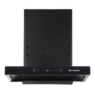 Faber Chimney Cygnus Smart 3D IN HC SC FL BK 60cm 1400 m3/hr T-Shape Chimney Filterless Auto Clean