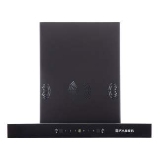 Faber Chimney Silencio 3D IND HC SC FL BK 60cm 1400 m3/hr T-Shape Chimney Filterless Auto Clean