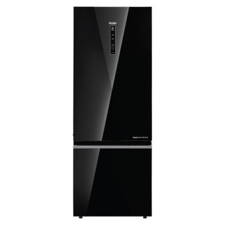 Haier Bottom Mount Refrigerator HRB-3752PKGA-P (325 Ltrs, Black Glass)