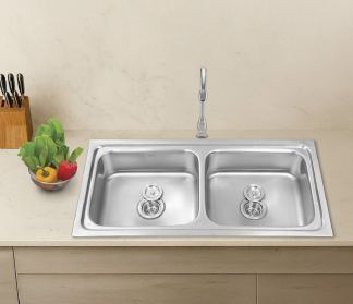 Hindware Pressed Kitchen Sink 512476 (45x20x8 in)