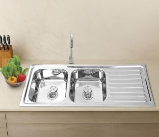 Hindware Pressed Kitchen Sink 512479 (54x18x8 in)