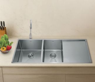 Hindware Handmade Kitchen Sink 518730 (47x19x9 in)