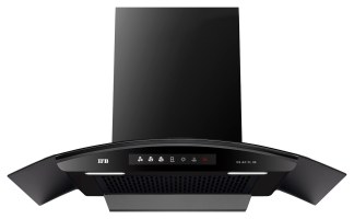 IFB Chimney CS AC FL 90 90cm 1300 m3/hr Curved Glass Chimney Filterless Auto Clean